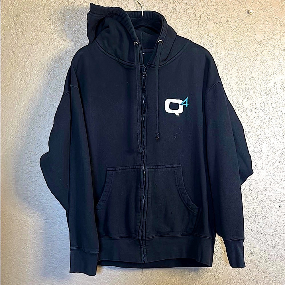 Black Fleece Half-Zip Sweatshirt
